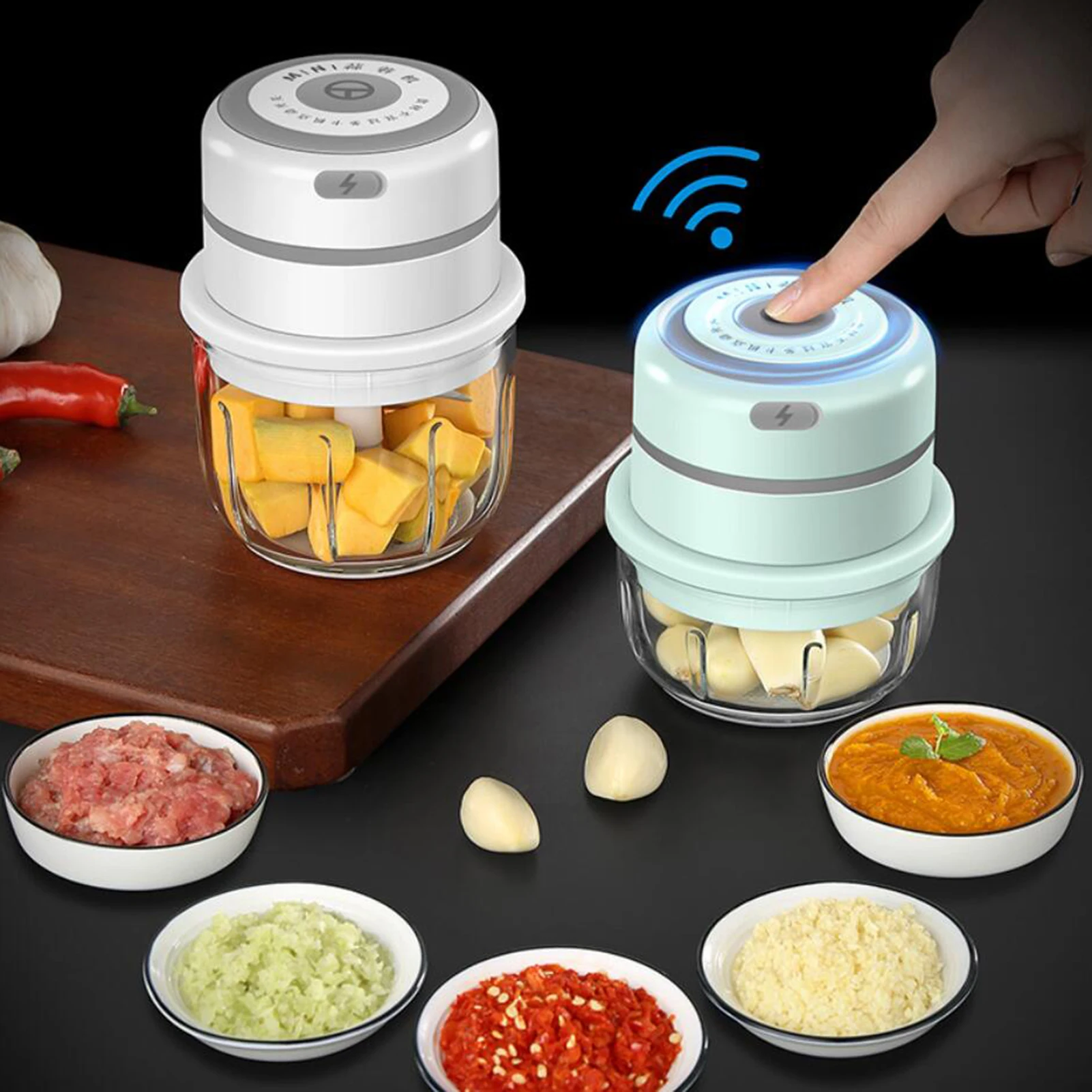 RAYBIN Csutom multi purpose portable wireless Vegetable ginger slicer Mini electric garlic chopper, Green/pink/white
RAYBIN Csutom multi purpose portable wireless Vegetable ginger slicer Mini electric garlic chopper, Green/pink/white