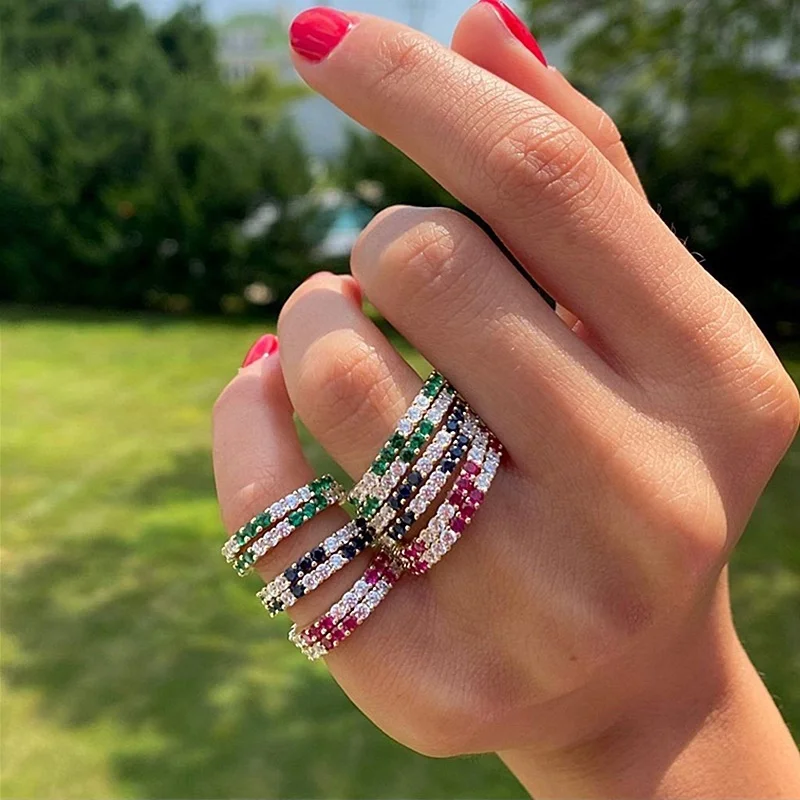 Minimalist Brass Gemstone Full Round Red Cubic Zircon Finger Ring Plated Real Gold Wedding Jewelry Wholesale
Minimalist Brass Gemstone Full Round Red Cubic Zircon Finger Ring Plated Real Gold Wedding Jewelry Wholesale