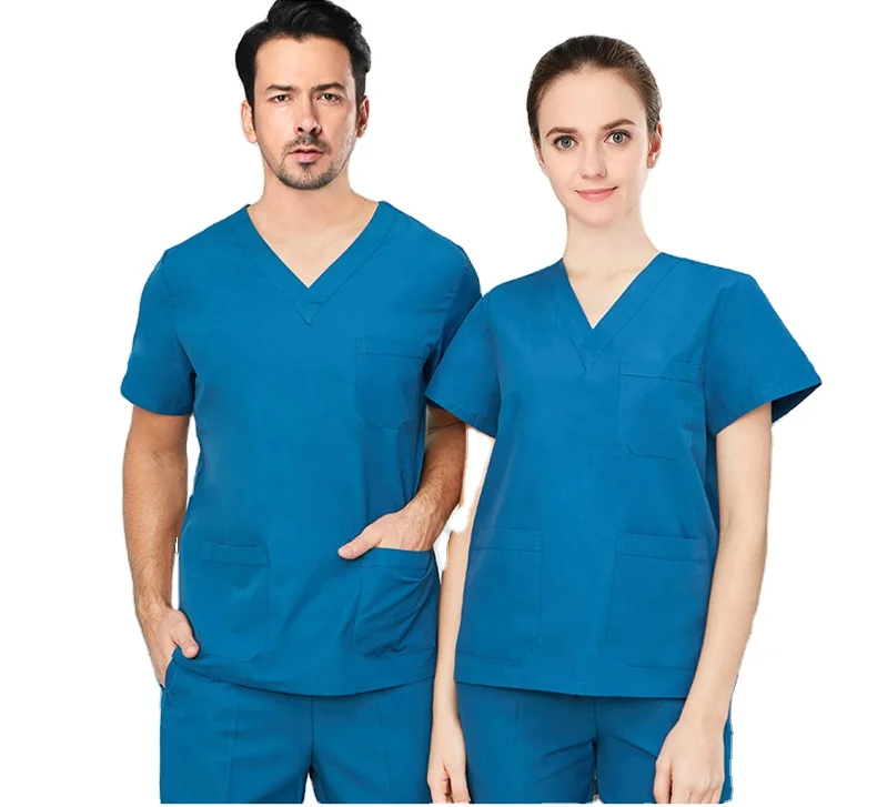 Wholesale price Women Nurse Uniforms Scrubs set from Shandong factory China, Customized color
Wholesale price Women Nurse Uniforms Scrubs set from Shandong factory China, Customized color