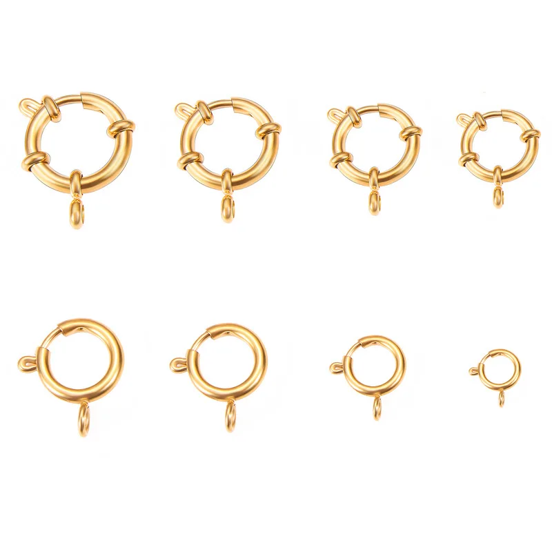 Hobbyworker Ins Hot Sale Stainless Steel Round Buckle Slingshot Buckle Spring Buckle for DIY Necklace Jewelry Accessories, Picture
Hobbyworker Ins Hot Sale Stainless Steel Round Buckle Slingshot Buckle Spring Buckle for DIY Necklace Jewelry Accessories, Picture