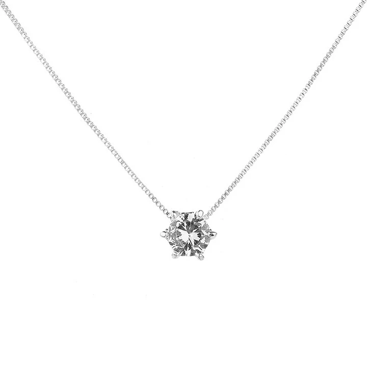 Hot Sale Elegant Choker Jewelry Single Zircon Pendant Necklace for Women, Picture shows
Hot Sale Elegant Choker Jewelry Single Zircon Pendant Necklace for Women, Picture shows