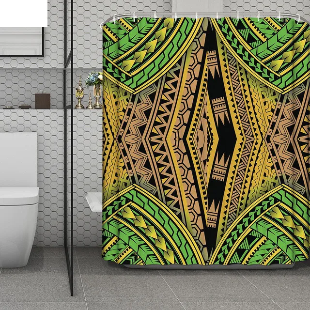 Wholesale Polynesian Traditional Tribal Print African Shower Curtains Bathroom Washable Waterproof Polyester Fabric Customized, Customized color
Wholesale Polynesian Traditional Tribal Print African Shower Curtains Bathroom Washable Waterproof Polyester Fabric Customized, Customized color
