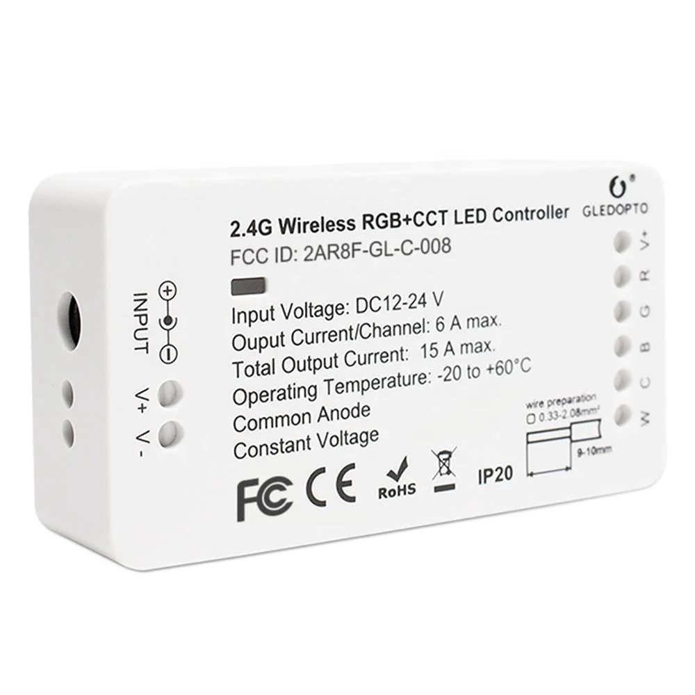 Gledopto Zigbee LED Controller ZigBee3.0 Controllers White And RGB Color LED Strip Lights Smart Controlling Bridge 5Channel 15A - Famidy.com