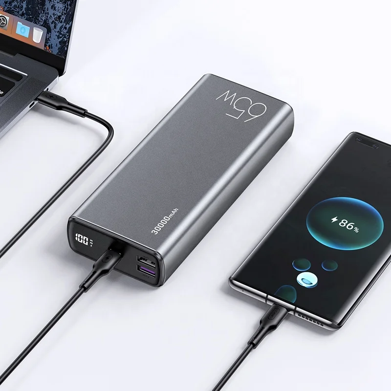 

USAMS 65W 30000mAh Fast Charging Big Power Laptop Power Bank Wholesale Electronics Chargers Batteries & Power Supplies