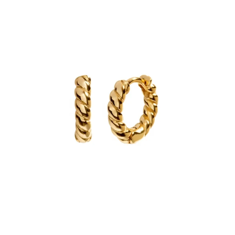 2020 New Trendy 925 Sterling Silver Twisty Earrings Daily Simple Hoop Earrings For Women, Gold and silver
2020 New Trendy 925 Sterling Silver Twisty Earrings Daily Simple Hoop Earrings For Women, Gold and silver