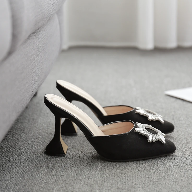 MN332-6 2020 Closed Pointed Toe Rhinestone Sun Flowers Slippers Women High Heels Ladies Pumps Shoes For Women, Black;blue
MN332-6 2020 Closed Pointed Toe Rhinestone Sun Flowers Slippers Women High Heels Ladies Pumps Shoes For Women, Black;blue