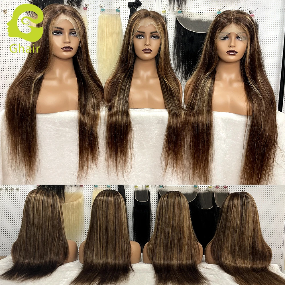 Ghair Wholesale Highlight 13x4 Lace Front Wig #4/27 Brown Mixed Color Lace Wig 613# wigs Raw Indian Hair Human Hair, 4/27# 613#
Ghair Wholesale Highlight 13x4 Lace Front Wig #4/27 Brown Mixed Color Lace Wig 613# wigs Raw Indian Hair Human Hair, 4/27# 613#