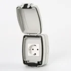 Height HT-TC318G CE German Type Socket Outlet Outdoor Waterproof Switch Socket Electrical Product