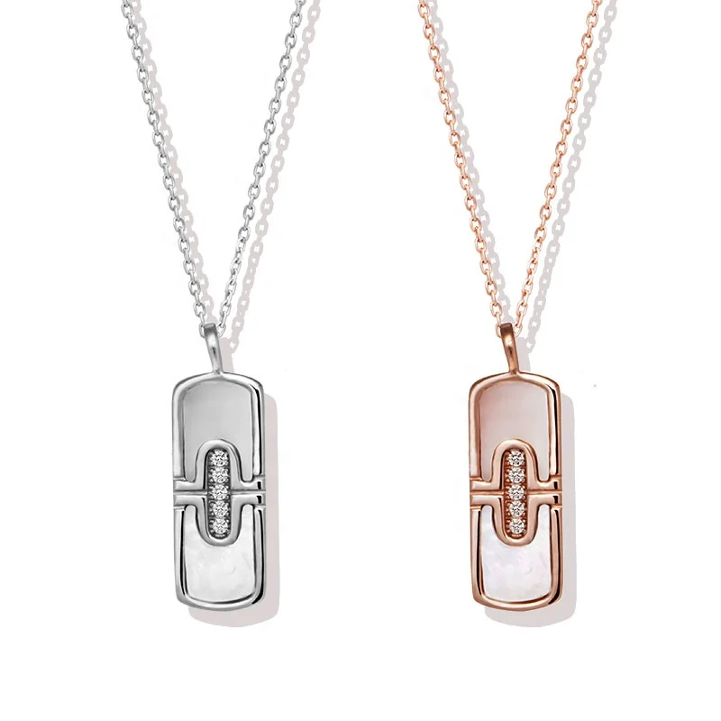 925 Silver Shell Necklace Simple And Stylish Paperclip Styling Women Costume Fashion Jewellery Natural Material Necklace, Rose gold/silver
925 Silver Shell Necklace Simple And Stylish Paperclip Styling Women Costume Fashion Jewellery Natural Material Necklace, Rose gold/silver