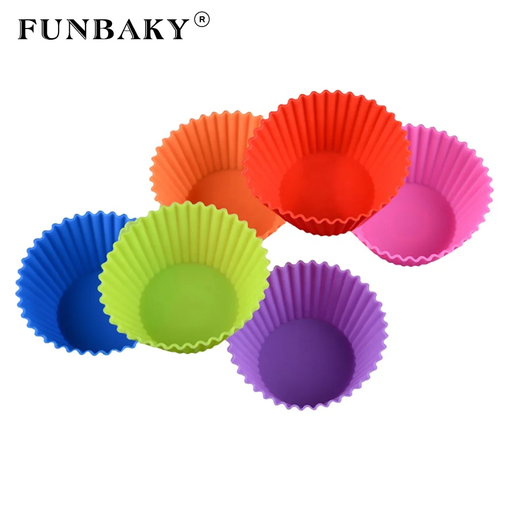 FUNBAKY Reusable 100 % food grade muffin cup round shape mini cake silicone mold cup cake mould DIY for home kitchen, Customized color
FUNBAKY Reusable 100 % food grade muffin cup round shape mini cake silicone mold cup cake mould DIY for home kitchen, Customized color