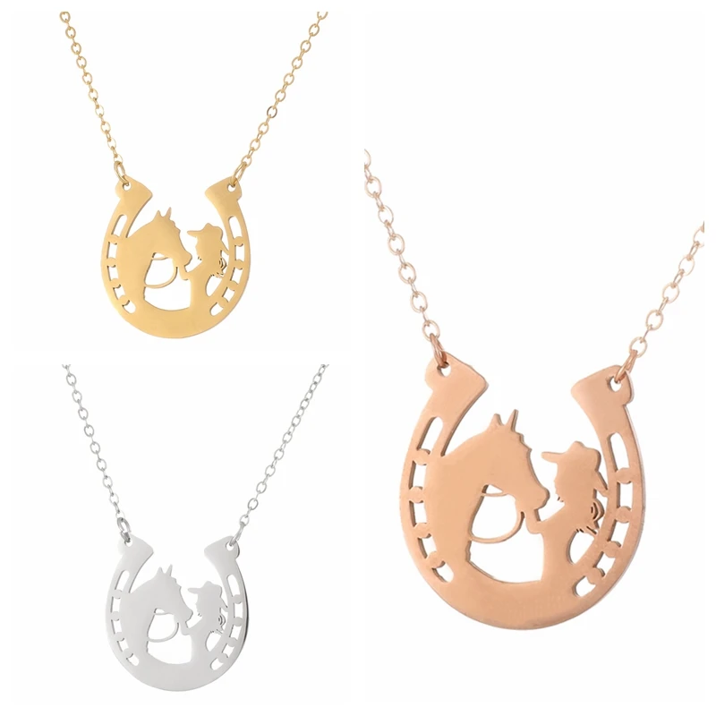 Stainless Steel Horse And Girl Pendant Necklace New Movie Horse Girl Necklace Jewelry
Stainless Steel Horse And Girl Pendant Necklace New Movie Horse Girl Necklace Jewelry
