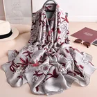 Wholesale 2020 hot sale malaysia pashmina fashion floral print women silk indonesia shawl scarves