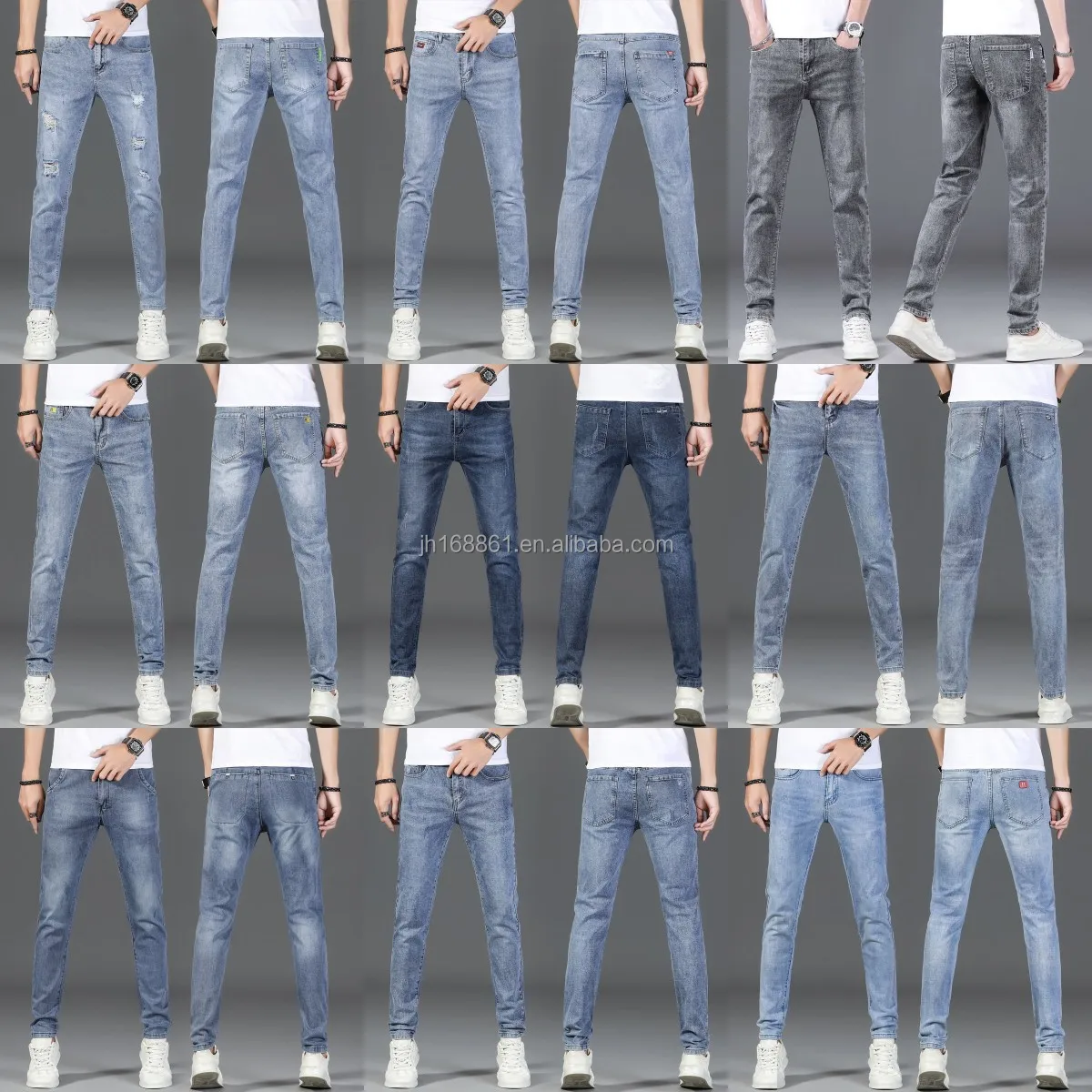 2021 new washed Rhinestone jeans wholesale soft elastic twill tight men's jeans wholesale special, Customized color
2021 new washed Rhinestone jeans wholesale soft elastic twill tight men's jeans wholesale special, Customized color
