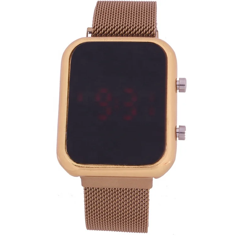 Fashion Square Dial Mens LED Digital Watch Adjustable Strap Magnet Watches Student Electronic Wristwatch TW495
Fashion Square Dial Mens LED Digital Watch Adjustable Strap Magnet Watches Student Electronic Wristwatch TW495
