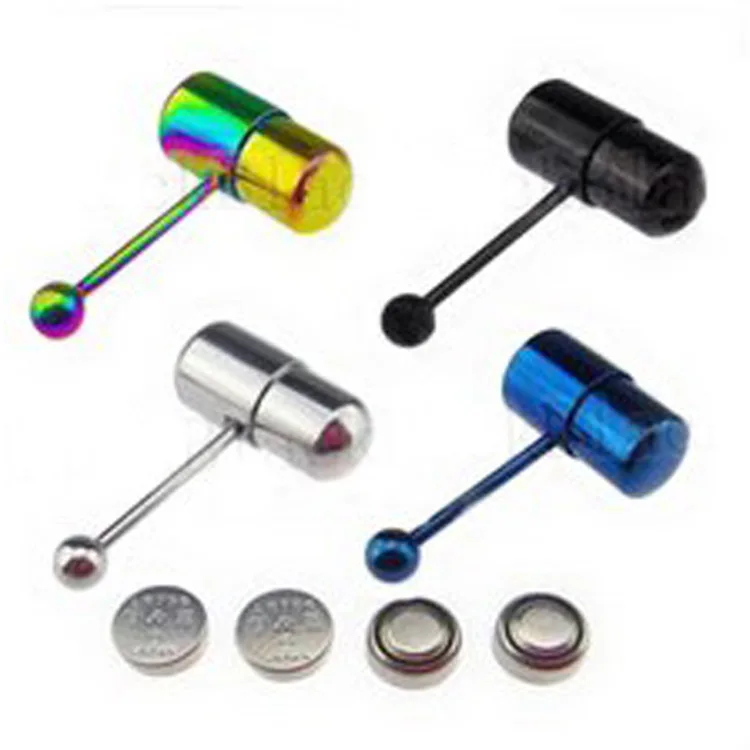 HOVANCI 316 stainless steel Fashion Shock Tongue Nails Vibration Tongue ring Body Jewelry, Blue,black,silver,gold,multicolor
HOVANCI 316 stainless steel Fashion Shock Tongue Nails Vibration Tongue ring Body Jewelry, Blue,black,silver,gold,multicolor