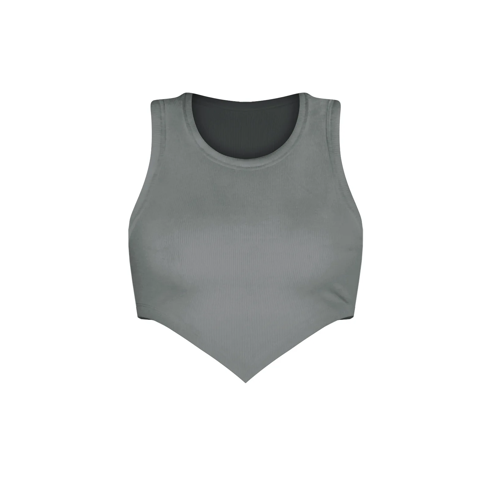 F40706A European and American ladies round collar super short thread vest women's vest women tanktop, White
F40706A European and American ladies round collar super short thread vest women's vest women tanktop, White