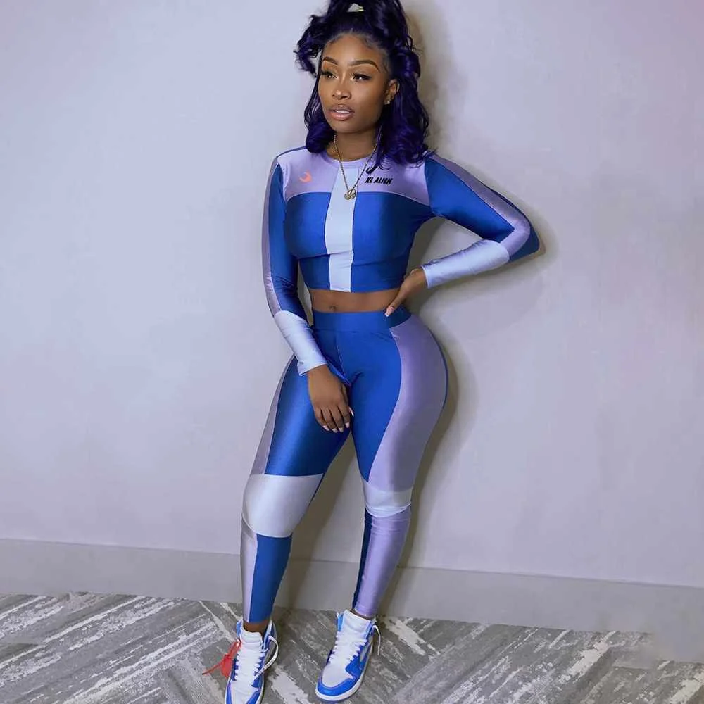 High elastic fitness tracksuit woman 2 two piece set women skinny Long sleeves crop top slim leggings sports wear suit
High elastic fitness tracksuit woman 2 two piece set women skinny Long sleeves crop top slim leggings sports wear suit
