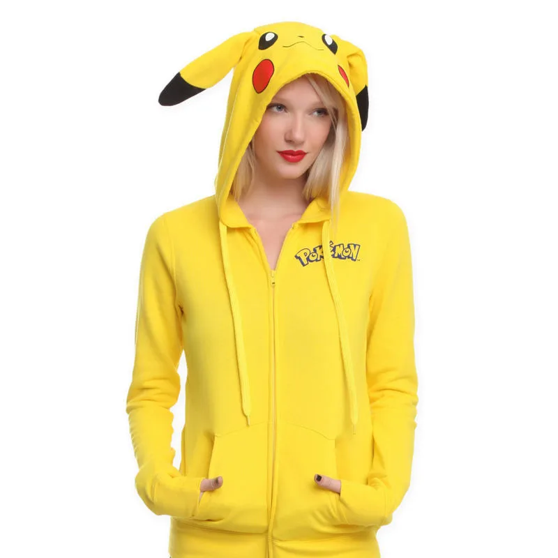 Fashion Cute Animal Printed Pokemon Yellow Women Sweatshirt Hoodies With 3D Ears GAO
Fashion Cute Animal Printed Pokemon Yellow Women Sweatshirt Hoodies With 3D Ears GAO