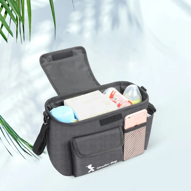 Adjustable Travel Waterproof Black 300D Kodra Fabric Storage Bag Baby Pram Stroller Organizer With Strap
Adjustable Travel Waterproof Black 300D Kodra Fabric Storage Bag Baby Pram Stroller Organizer With Strap