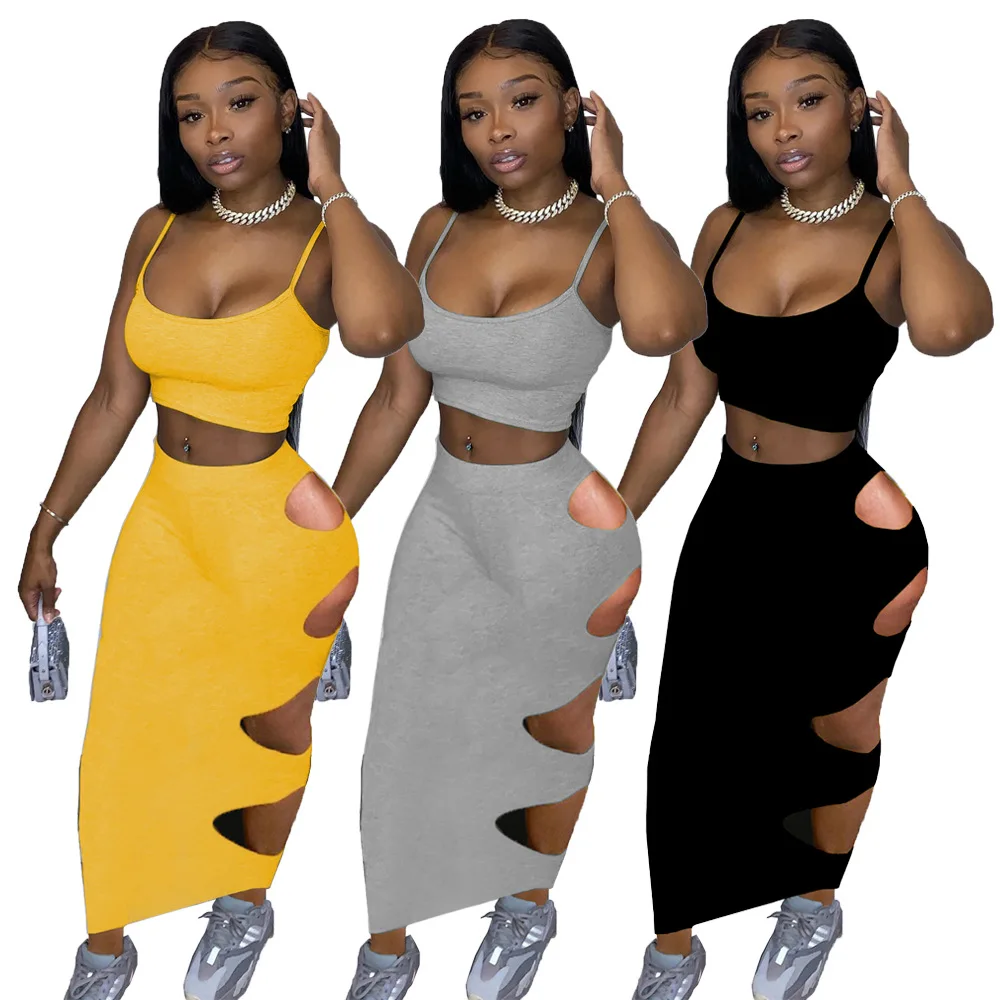 2021 Sexy Dress Hollow Out Summer Dresses Short Sleeve Skirt Crop Top Sexy 2 Piece Maxi Club Dress For Women
2021 Sexy Dress Hollow Out Summer Dresses Short Sleeve Skirt Crop Top Sexy 2 Piece Maxi Club Dress For Women