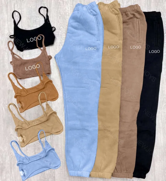 Custom Logo High Quality Joggers 2 Piece Crop Top Two Piece Pants Set Women Clothing Sweatpants Women Joggers Suits Set, Custonized color
Custom Logo High Quality Joggers 2 Piece Crop Top Two Piece Pants Set Women Clothing Sweatpants Women Joggers Suits Set, Custonized color