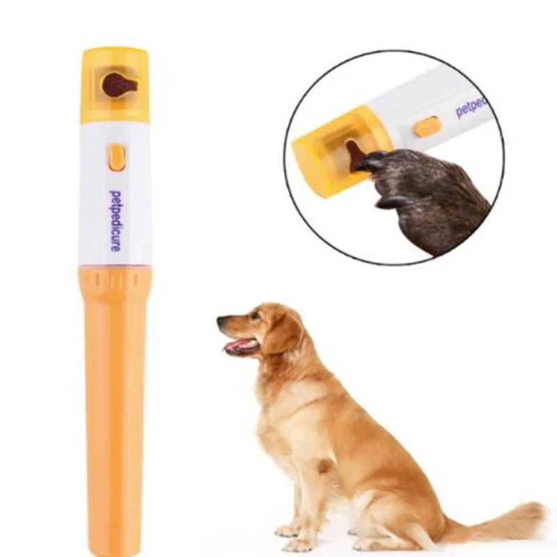 

Electric Painless Pet Nail Clipper Pet Dogs Cats Paw Nail Trimmer Cut Pets Grinding File Kit Grooming Products Portable, Orange