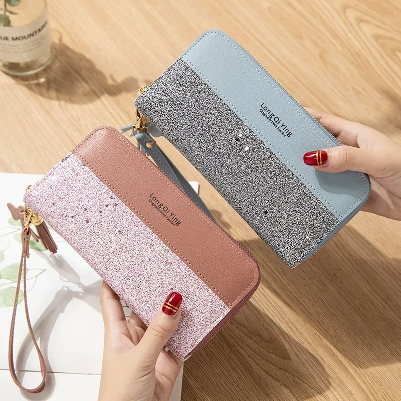 2021 Luxury Design Zipper Purse Long Style Shiny Tassel Sequined Women Wallet For Gifts, 6 colors as pictures
2021 Luxury Design Zipper Purse Long Style Shiny Tassel Sequined Women Wallet For Gifts, 6 colors as pictures