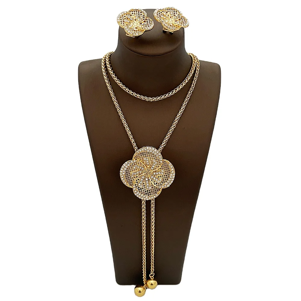 High Quality Custom Designer Bridal Costume Jewelry Display Sets Luxury Jewellery Wedding Earrings Jewelry Set for Women
High Quality Custom Designer Bridal Costume Jewelry Display Sets Luxury Jewellery Wedding Earrings Jewelry Set for Women