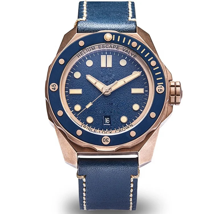 Star Products Royal Old Radium Brushed Cusn8 Bronze Case NH35 Custom Italian Leather Strap Diving High Quality Watches
Star Products Royal Old Radium Brushed Cusn8 Bronze Case NH35 Custom Italian Leather Strap Diving High Quality Watches