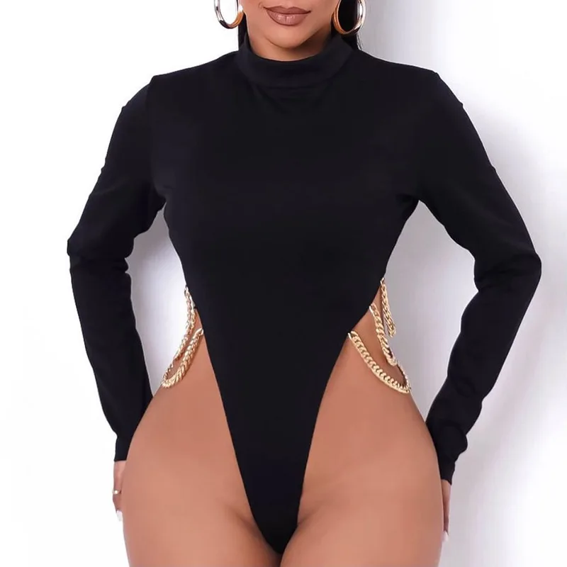 jumpsuits sportswear tights pure color casual round neck metal chain long sleeve short jumpsuit
jumpsuits sportswear tights pure color casual round neck metal chain long sleeve short jumpsuit