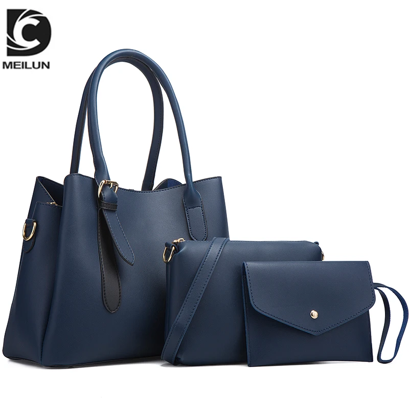 Hot sale oem women handbag set 3 in 1 ladies bag from Guangzhou factory, Multi colour
Hot sale oem women handbag set 3 in 1 ladies bag from Guangzhou factory, Multi colour