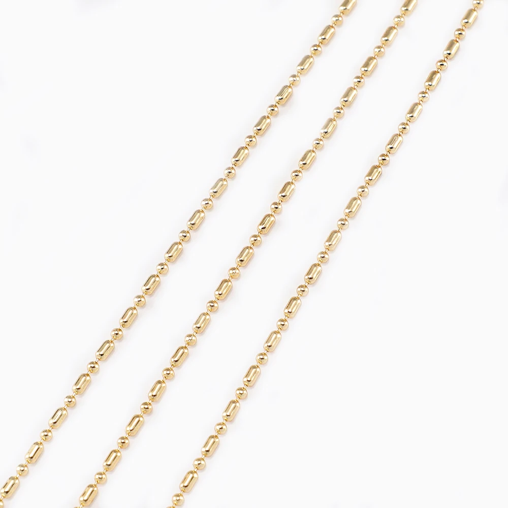 18k gold filled chain brass Bamboo Shape chain for Necklaces Accessories Won't fade chain for Jewelry findings
18k gold filled chain brass Bamboo Shape chain for Necklaces Accessories Won't fade chain for Jewelry findings