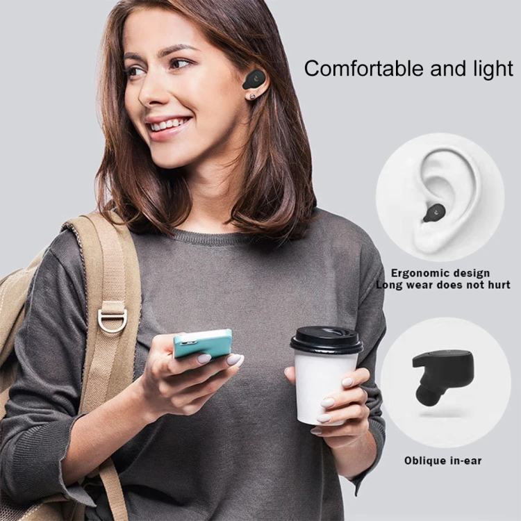 PKO-BTM223 Bluetooth 5.0 Smart Bluetooth Earphone with Magnetic Charging Box, Support Multi-language Translation & Call & Siri - ANKUX.COM