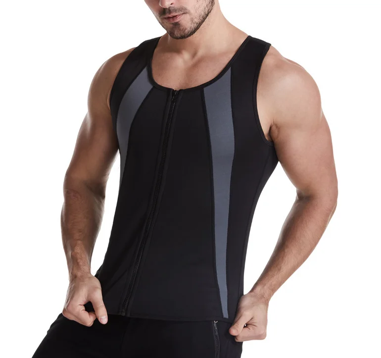 High quality hot selling neoprene zipper body shaper slimming waist trainer sauna suit for men sweat vest
High quality hot selling neoprene zipper body shaper slimming waist trainer sauna suit for men sweat vest
