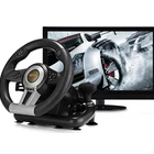 PXN-V3II Vibration Dual Motor USB Racing Game Steering Wheel with Foldable Pedal for PS3 PS4 Xbox One