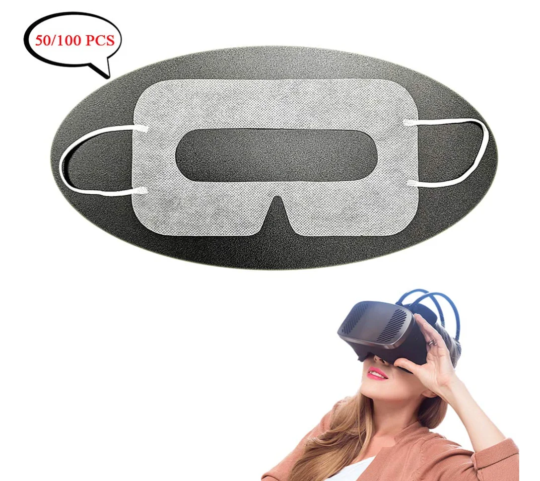 Disposable VR Mask 100pcs for VR Glasses eye mask face mask for VR headset, White or customzied
Disposable VR Mask 100pcs for VR Glasses eye mask face mask for VR headset, White or customzied