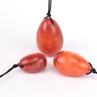 Gemstone Crystal Healing Stone Set Drilled red jasper jade yoni egg Vaginal Exercise