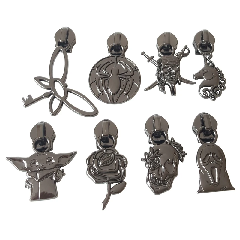 New design logo label zipper puller customised zipper pull slider for bags, Rainbow, silver, gold, antique bornz, etc.
New design logo label zipper puller customised zipper pull slider for bags, Rainbow, silver, gold, antique bornz, etc.
