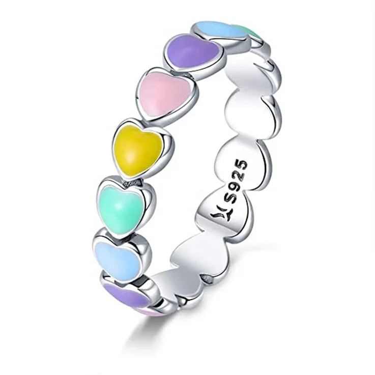 Wholesale S925 Silver Ring Colorful Heart Three-Color Flower Zircon Rings for Women and Girls
Wholesale S925 Silver Ring Colorful Heart Three-Color Flower Zircon Rings for Women and Girls