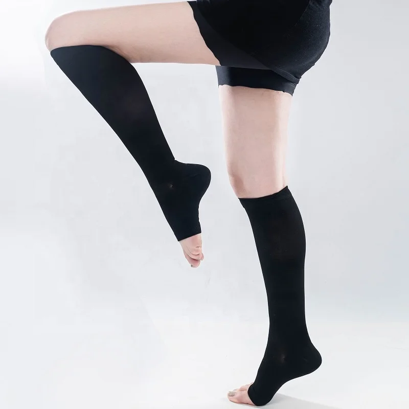 

23-32mmHg Travel Flight Medical Compression anti embolism stocking compression sock medical, Beige, black, multicolor