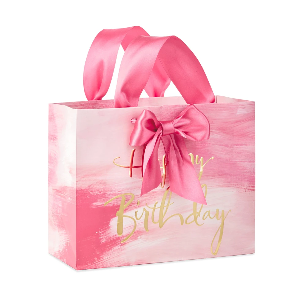 packing pink gift bag bolsas de papel shopping packaging paper
