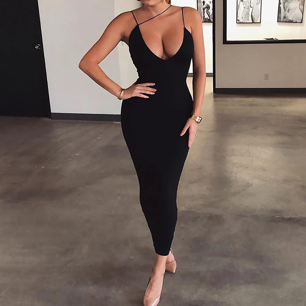 V Neck Halter Strap Solid Color Tight High Quality Women Clothing Wholesallers Summer Outfits 2021 Luxury Dresses Women Elegant, Picture
V Neck Halter Strap Solid Color Tight High Quality Women Clothing Wholesallers Summer Outfits 2021 Luxury Dresses Women Elegant, Picture