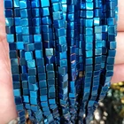 Hand Jewelry Stone Beads Strand Hand Craft Jewelry Making Beads Strand 6*6 Mm Cube Shape Hematite Stone Bead Strand