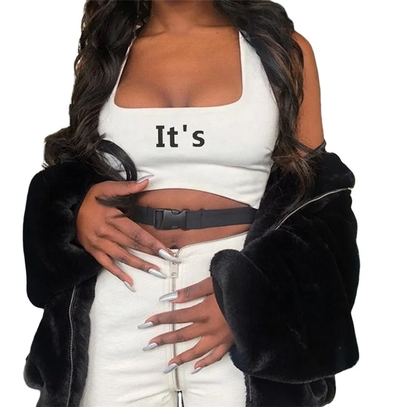 Candice Dora New Style Custom Sleeveless Backless Short Slim Printed Halter Tank Top for Women
Candice Dora New Style Custom Sleeveless Backless Short Slim Printed Halter Tank Top for Women