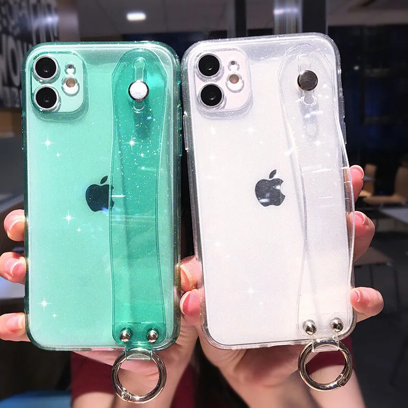 Candy Color Fluorescent Glitter Camera Lens Protective Soft TPU Wrist Strap Kickstand Phone Case For iPhone 11, Black, pink, rose red, transparent, purple, green, yellow, orange
Candy Color Fluorescent Glitter Camera Lens Protective Soft TPU Wrist Strap Kickstand Phone Case For iPhone 11, Black, pink, rose red, transparent, purple, green, yellow, orange