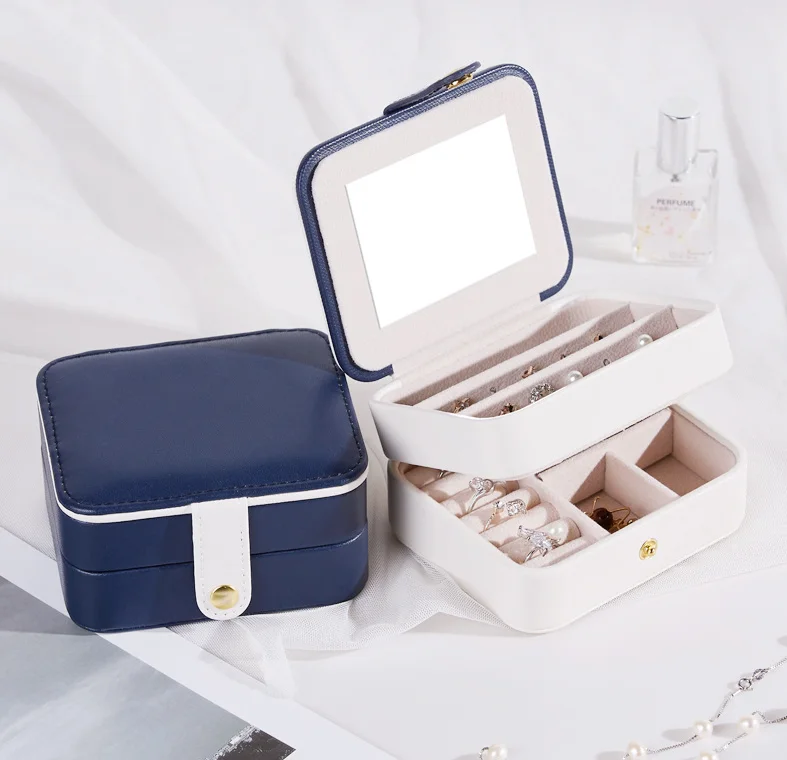 2 Layer Custom LOGO High Quality Travel Luxury Jewelry Pendant Box Organizer Necklaces PU Leather Gift Jewelry Packaging Boxes
2 Layer Custom LOGO High Quality Travel Luxury Jewelry Pendant Box Organizer Necklaces PU Leather Gift Jewelry Packaging Boxes