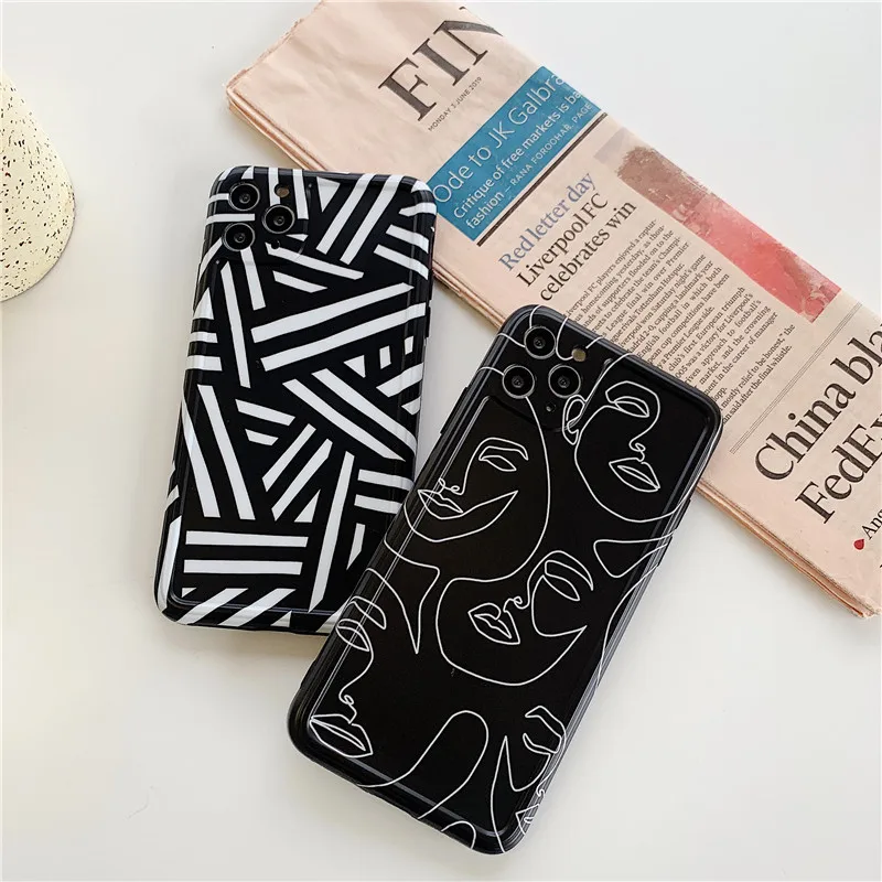Abstract Phone Case,HOCAYU 2021 New Black Art Lines Abstract Print Phone Case For iPhone 12 11 Pro Max XS XR 7 8 Plus Fundas, 6 designs
Abstract Phone Case,HOCAYU 2021 New Black Art Lines Abstract Print Phone Case For iPhone 12 11 Pro Max XS XR 7 8 Plus Fundas, 6 designs