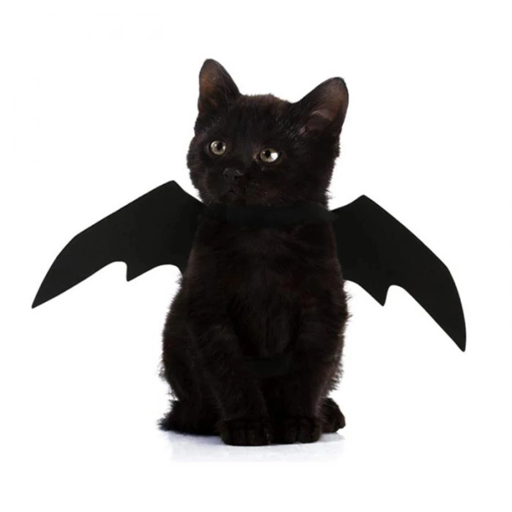 

New OLN Pet Dog Cat Bat Wing Cosplay Prop Halloween Pet Clothes Bat Fancy Dress Costume Outfit Wings Cat Costumes Photo Props