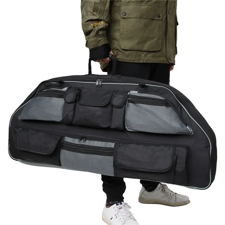 Multi-function Universal Nylon Hunting Takedown Recurve Bow Case Bow and Arrow Set Bag, Black mix grey
Multi-function Universal Nylon Hunting Takedown Recurve Bow Case Bow and Arrow Set Bag, Black mix grey
