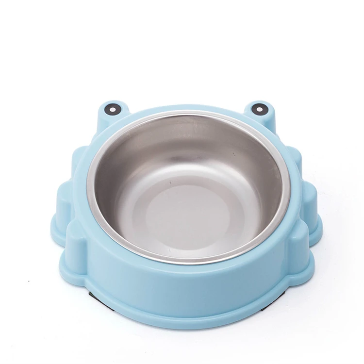 Manufacturer made dog food bowl pet plastic stainless steel single bowl, Blue/pink/green
Manufacturer made dog food bowl pet plastic stainless steel single bowl, Blue/pink/green